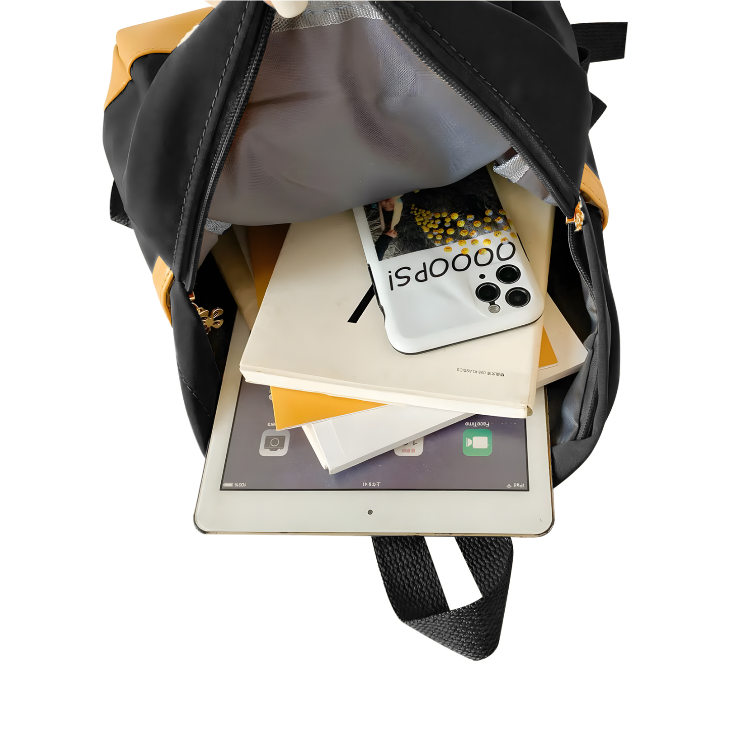 Personalisierte Name Rucksack Schüler Schultasche in 5 Farbe mit Bär