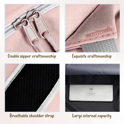 Personalisierte Name & Texte Rucksack Schüler Schultasche in 3 Farbe mit Pony