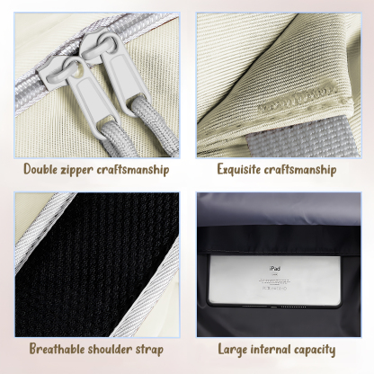 Personalisierte Name & Texte Rucksack Schüler Schultasche in 3 Farbe mit Pony