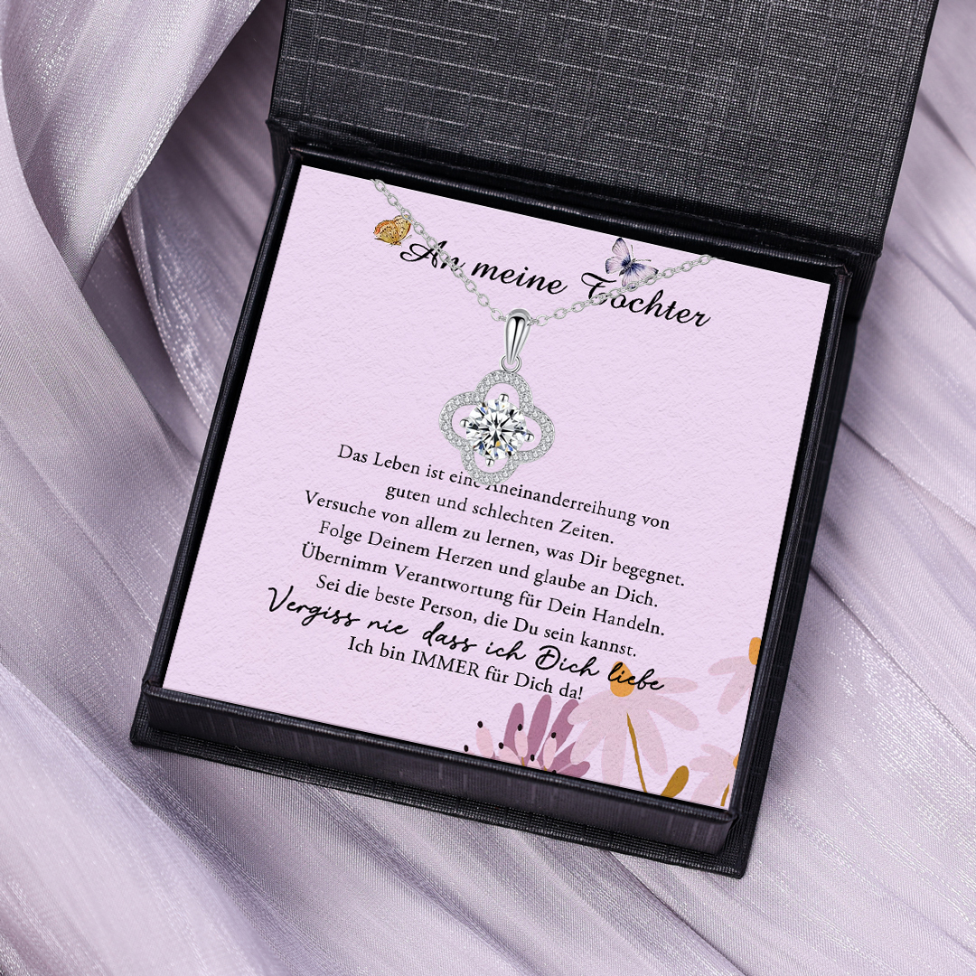 Kettenmachen 925 Sterling Silber Herz Halskette - An Meine geliebte Mama-Geschenk mit Nachrichtenkarte 32.09