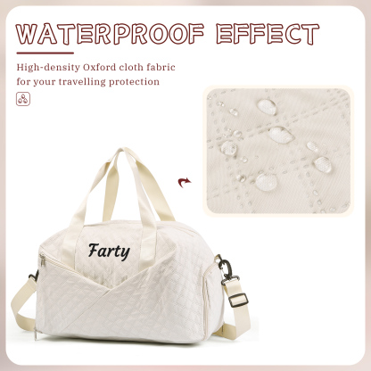 Personalisierter 1 Name Oxford-Stoff Reisetasche/Gymtasche in 3 Farben