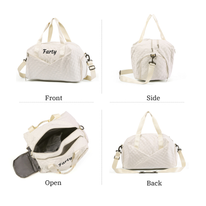 Personalisierter 1 Name Oxford-Stoff Reisetasche/Gymtasche in 3 Farben