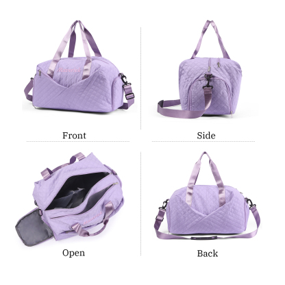 Personalisierter 1 Name Oxford-Stoff Reisetasche/Gymtasche in 3 Farben