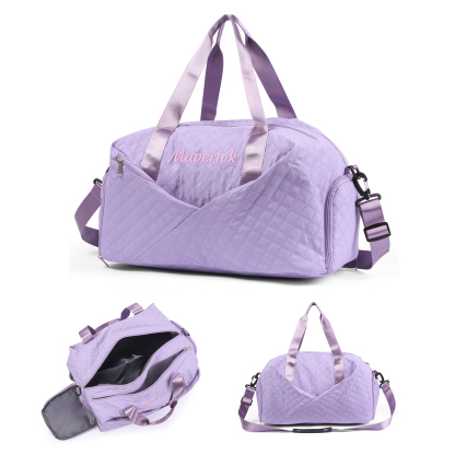 Personalisierter 1 Name Oxford-Stoff Reisetasche/Gymtasche in 3 Farben