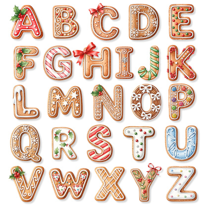 Personalisierter Lebkuchen-Namens-Weihnachtsbaumsanhänger