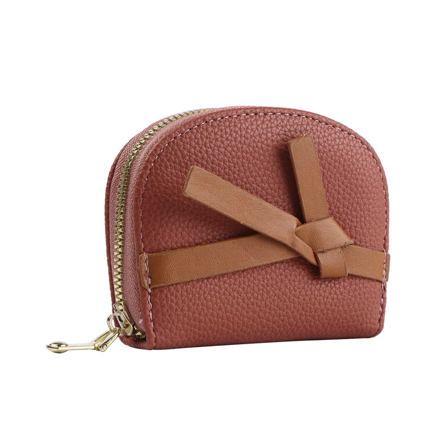 Damen Personalisiertes 1 Foto PU Leder Portemonnaie in Grün/ Braun/ Rot/ Grau – individuelle Geldbörse mit Reißverschluss