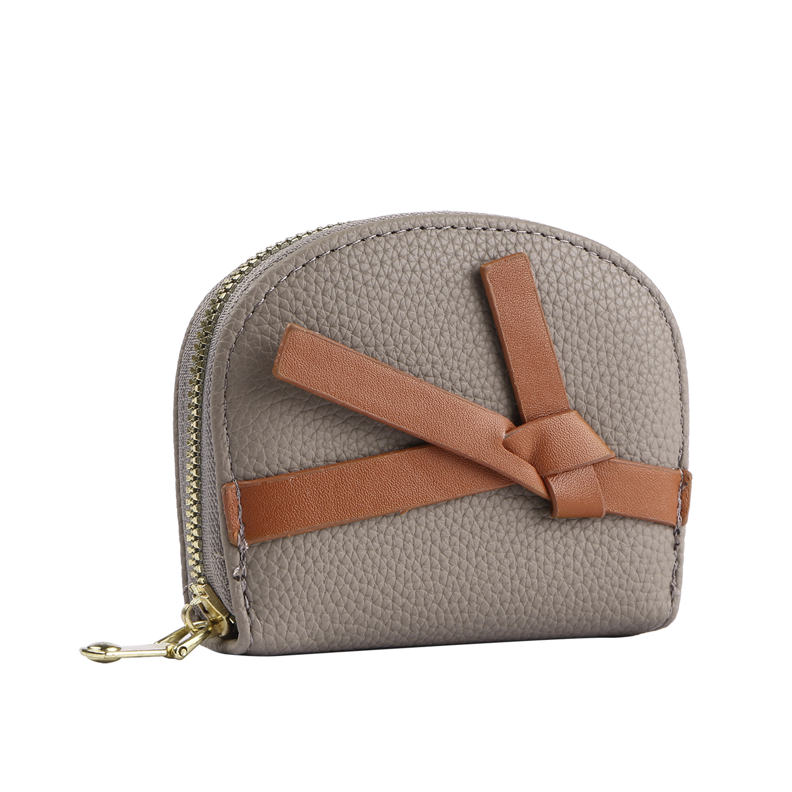 Damen Personalisiertes 1 Foto PU Leder Portemonnaie in Grün/ Braun/ Rot/ Grau – individuelle Geldbörse mit Reißverschluss