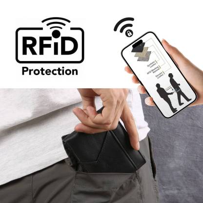 Herren Geldbeutel-Personalisierter 1 Name & Buchstabe Schwarz/ Braun Echtleder Geldbörse mit RFID-Schutz