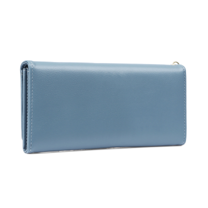 Damen Personalisierter Name & Geburtsblume PU Leder Geldbörse 