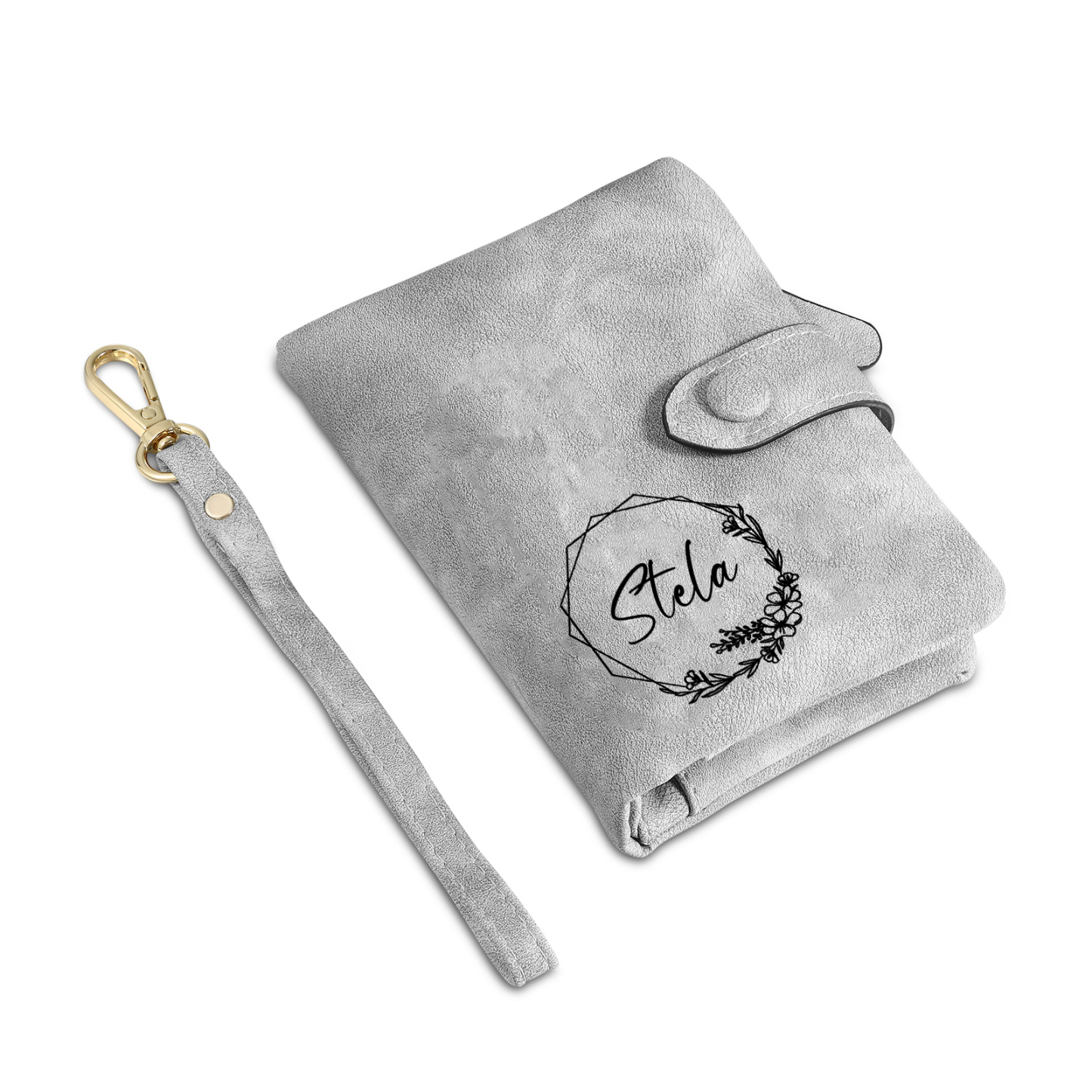 Personalisierte mit 1 Name PU-Leder Geldbörse – Stil trifft Individualität