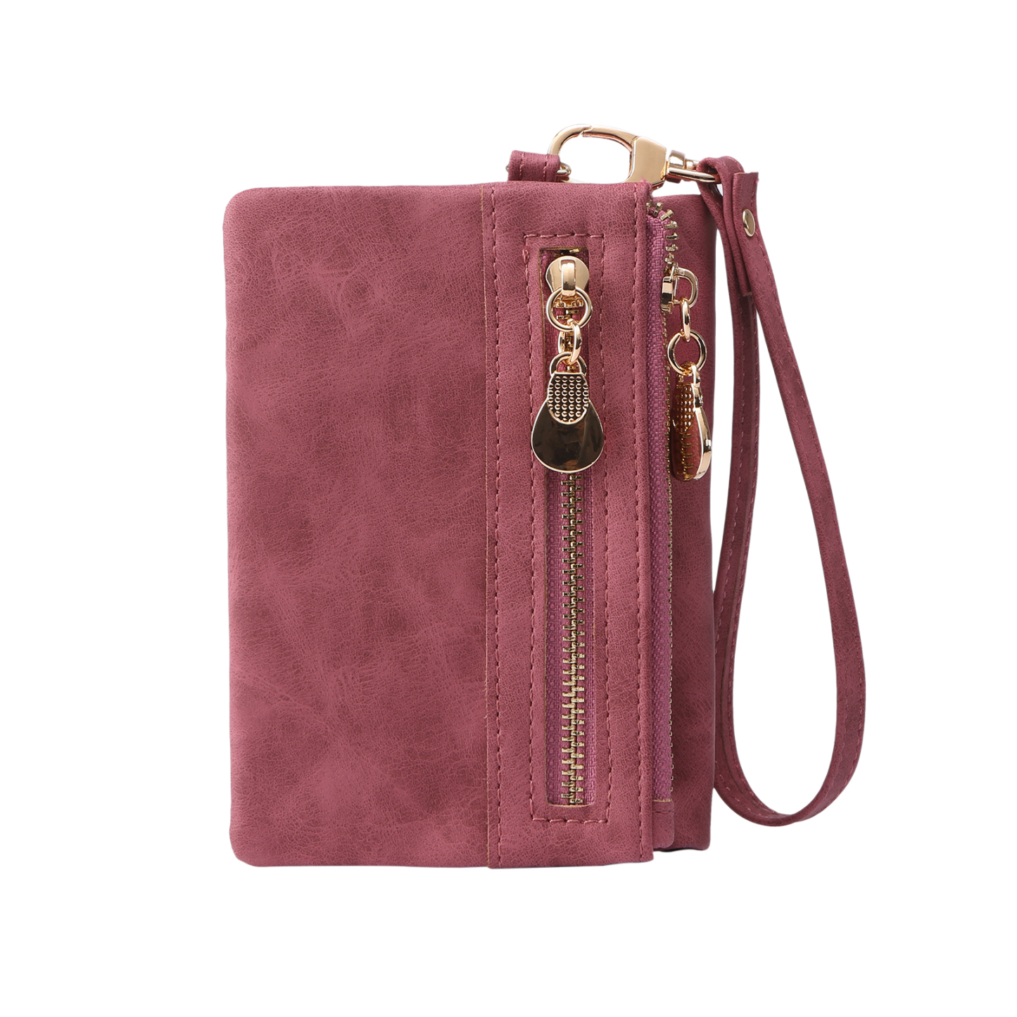 Damen Personalisierter Name & Geburtsblume PU Leder Geldbörse 