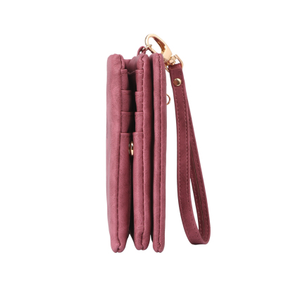 Damen Personalisierter Name & Geburtsblume PU Leder Geldbörse 