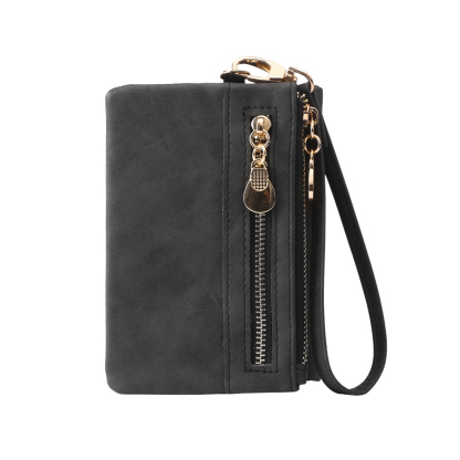 Damen Personalisierter Name & Geburtsblume PU Leder Geldbörse 