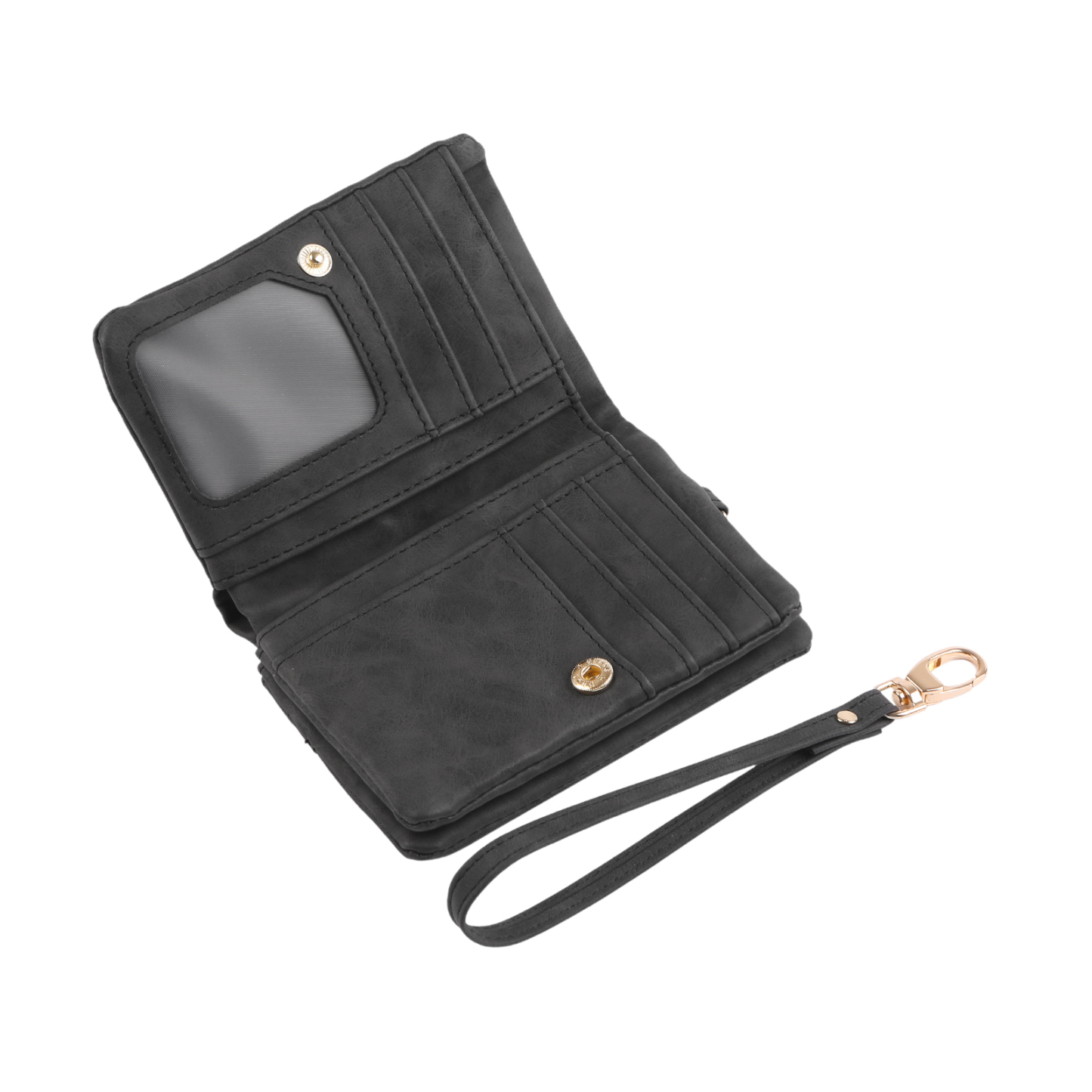 Damen Personalisierter Name & Geburtsblume PU Leder Geldbörse