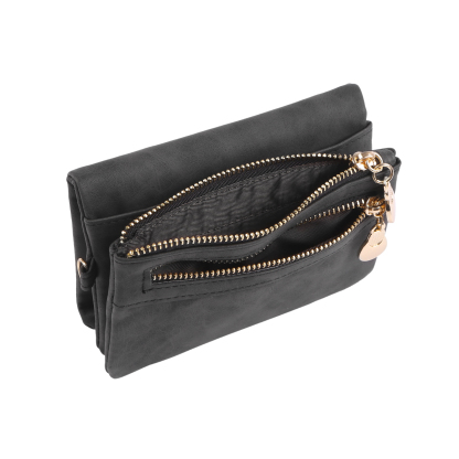 Damen Personalisierter Name & Geburtsblume PU Leder Geldbörse 