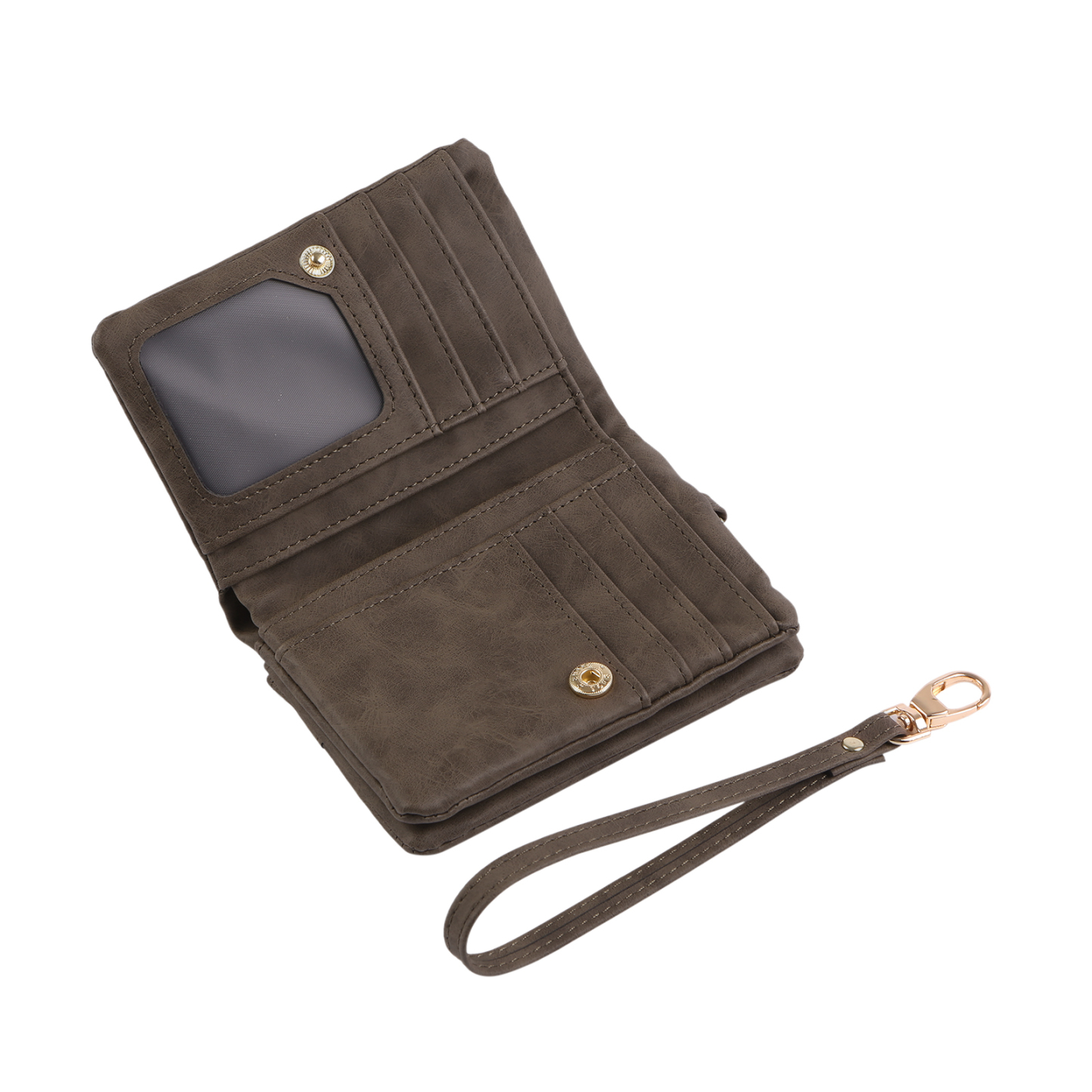 Damen Personalisierter Name & Geburtsblume PU Leder Geldbörse