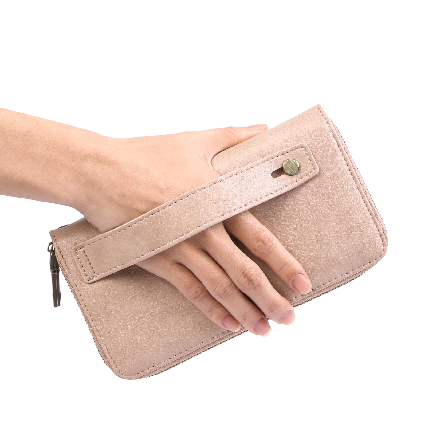 Personalisierte 1 Foto & Text PU-Leder Portemonnaie - Geldbörse für Damen