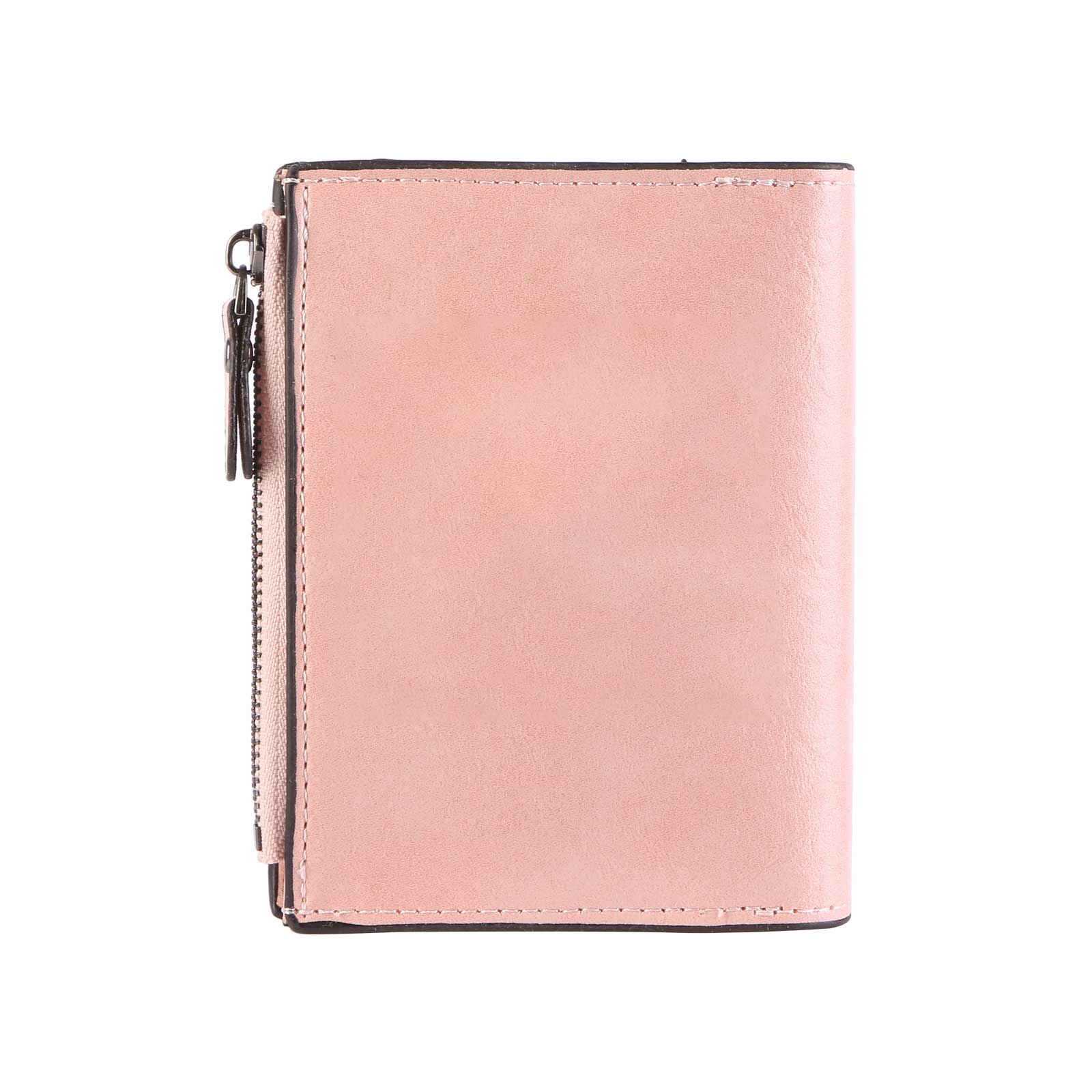 Monogramm-Geldbörse aus PU-Leder mit Name-Blume-Gravur für Damen