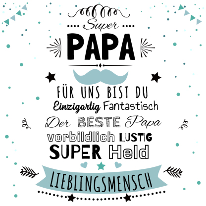 Super Papa Vatertags-Geschenkkarte