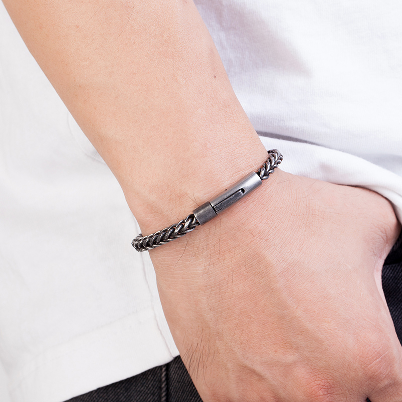 Edelstahl Armband Herren – Königskette Silber, Verstellbar, Als Geschenk Für Papa & Freund