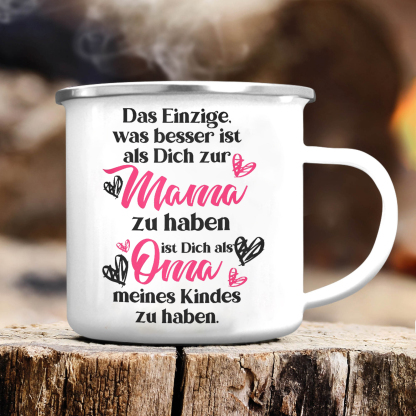 Keramik Tasse-Das Einzige, was besser ist als dich zur Mama zu haben ist dich als Oma meines Kindes zu haben-Geschenk zum Großelterntag für Mutter