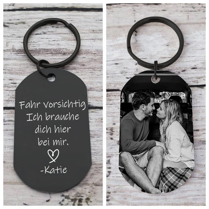 Personalisierter 1 Name & Geburtsblume & Foto Geldbörse & Foto & Name Schlüsselanhänger Geschenkpackung Geschenkset mit Karte für Frau Freundin