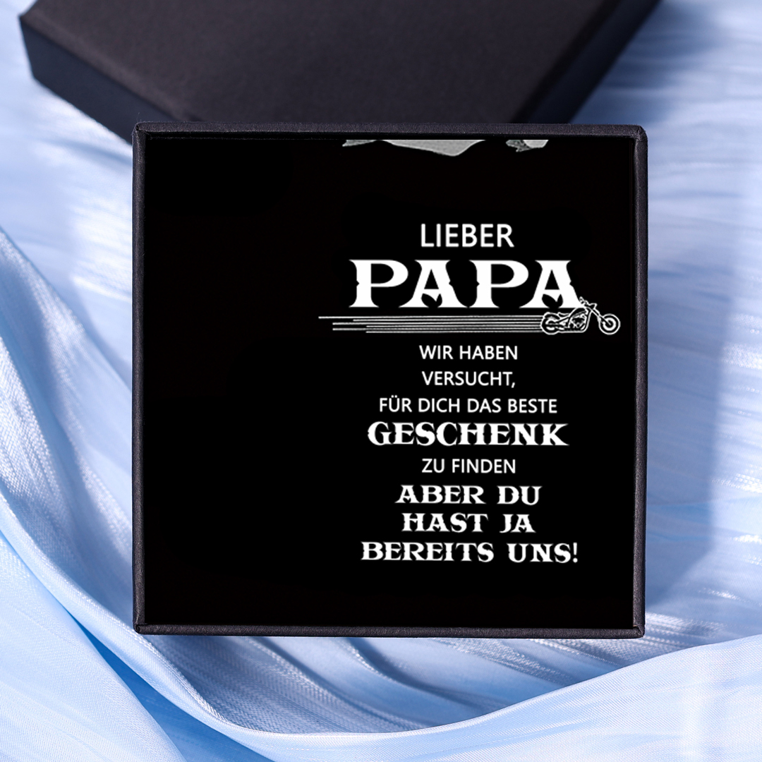 Geschenkkarte Set mit Box & Nachrichtenkarte-Liebe Papa du hast ja bereits uns