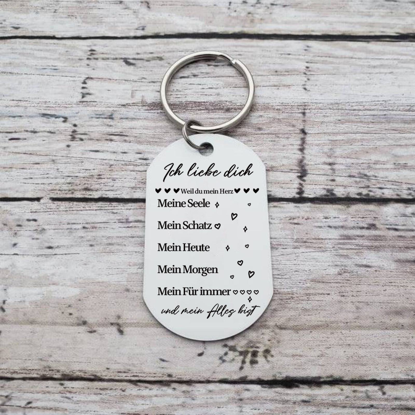 Personalisierte Schlüsselanhänger aus Metall für Frauen und Paare – ein Geschenk für Ihre Liebsten zu Weihnachten und Valentinstag