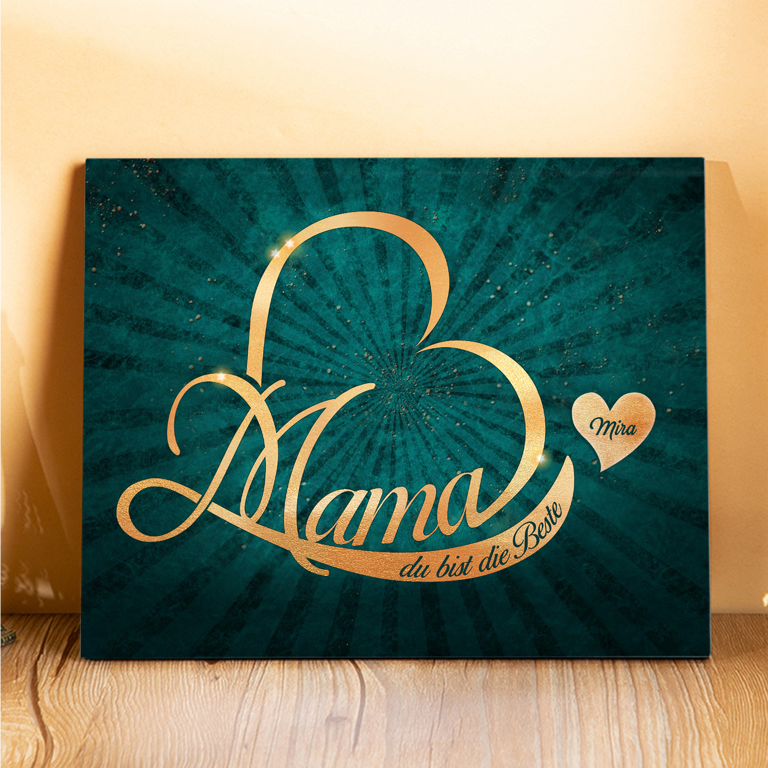 Mutter Holzbild-Personalisierte 1-7 Namen Holzdekoration-Mama, du bist die Beste