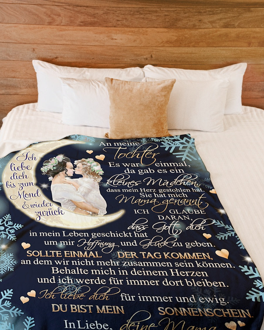 Tochter-Geschenkdecke – 152,4 X 127 Cm, Aus Weicher Mikrofaser, Personalisierbar Mit Lieben Botschaften