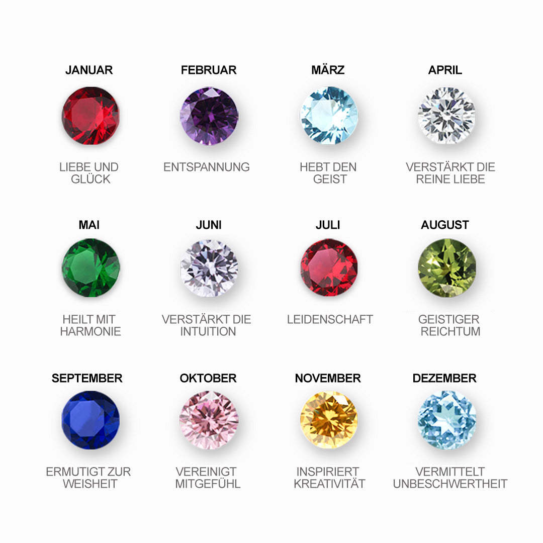 Personalisierte 1 Name Herz Halskette mit 1 Geburtsstein - Du machst meine Well bunter. Oma Schön, dass es Dich gibt - Geschenk mit Nachrichtenkarte