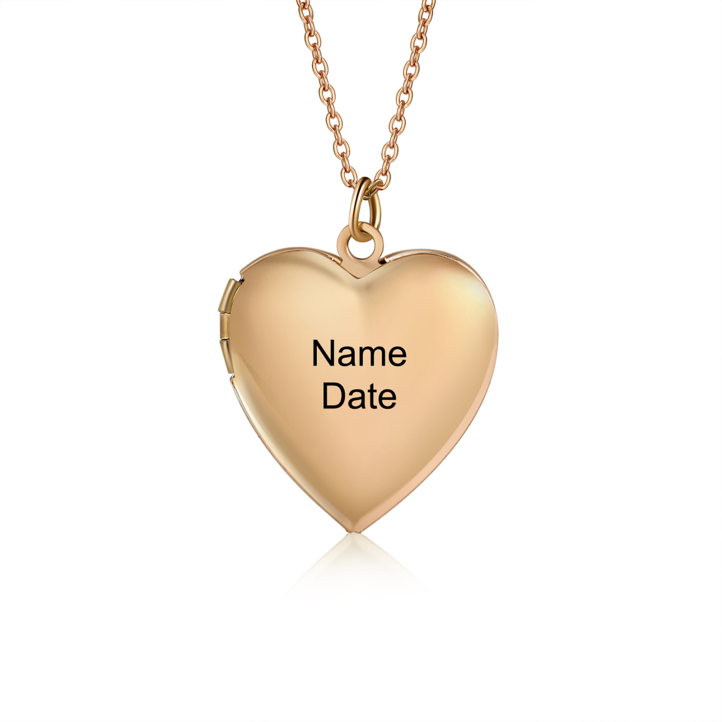 Personalisierte 2 Fotos & Name & Datum Herz Halskette Erinnerungen, die unser Herz berühren, gehen niemals verloren - Geschenk mit Nachrichtenkarte