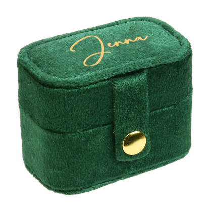 Personalisierbarer Name Velvet Schmuckaufbewahrung Schmuckzubehör Aufbewahrungsbox für Schmuck
