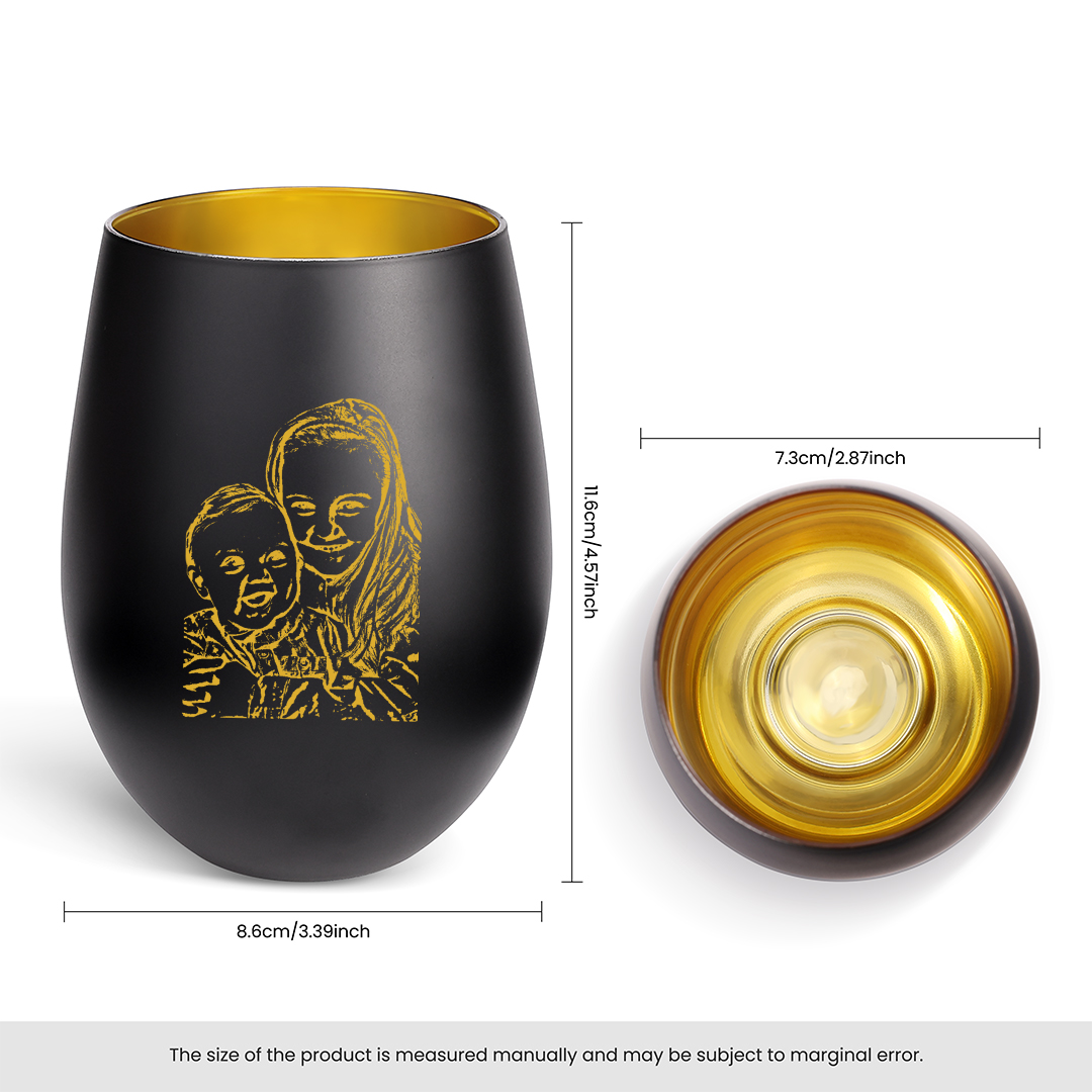 Personalisierter Kerzenhalter aus Glas mit Foto Geschenk für Mama