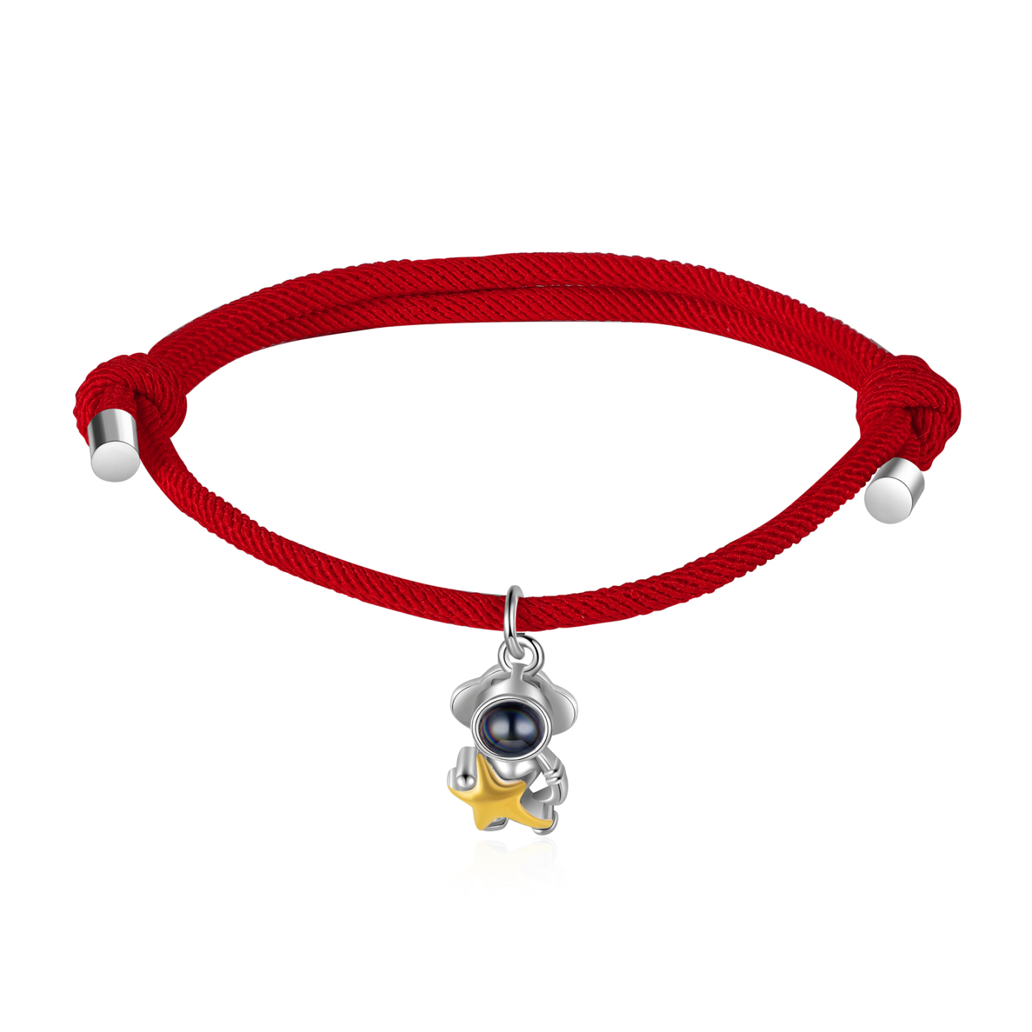 Personalisierte Foto Raumfahrer Rakete Projektion Armbänder Set für Paare
