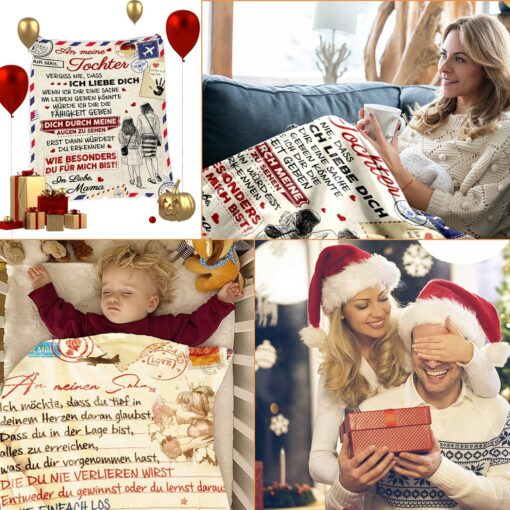 Weiche Mama-Decke Als Geschenk – Flanell, 127x152 Cm, Perfekt Für Muttertag, Geburtstag, Weihnachten | Geschenkidee Für Mutter Von Tochter/Sohn