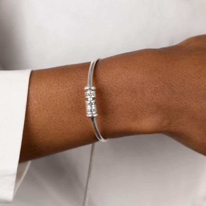 Personalisierte 3 Namen gebundenes Namensarmband