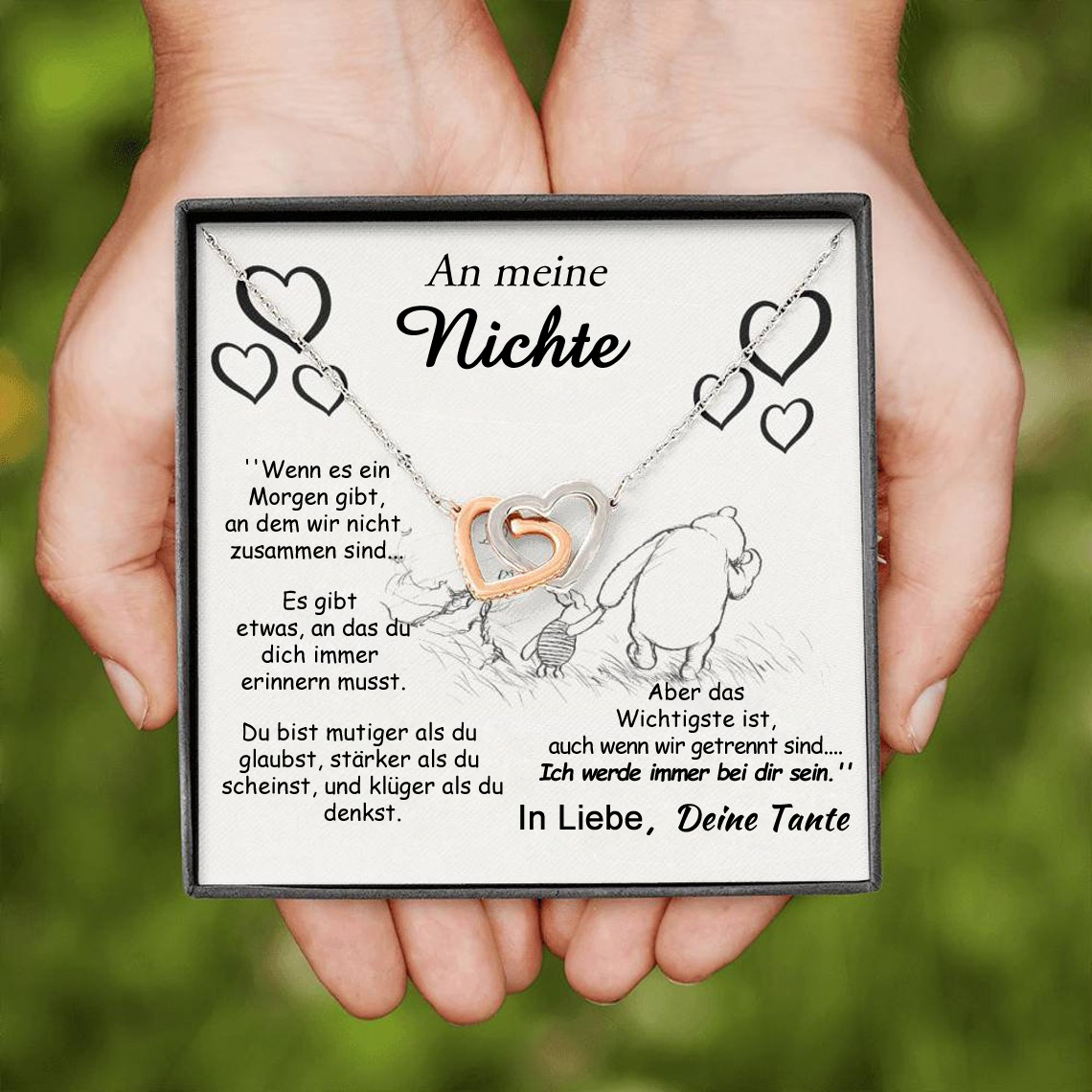 Kettenmachen S925 Sterling Silber Halskette - An Meine Nichte von Tante - Geschenk mit Nachrichtenkarte 32.59