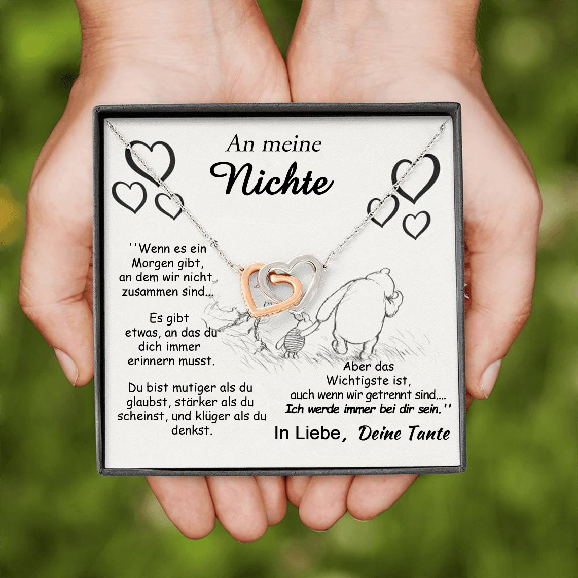 Kettenmachen S925 Sterling Silber Halskette - An Meine Nichte von Tante - Geschenk mit Nachrichtenkarte 32.59