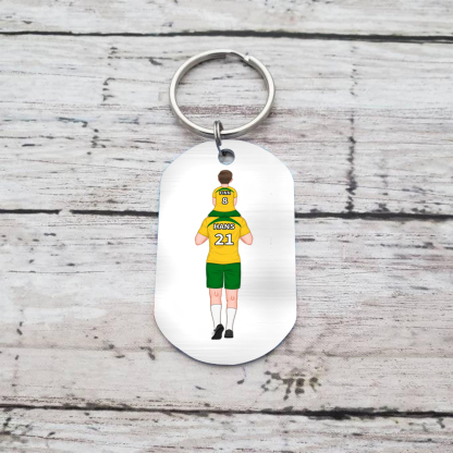 Personalisierbarer 2-4 Namen Schlüsselanhänger-Fahr vorsichtig, Papa-Geschenk für Vater