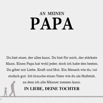 Personalisiertes 3 Namen Perlen Leder Armband-An meinen Papa-Geschenk mit Nachrichtenkarte