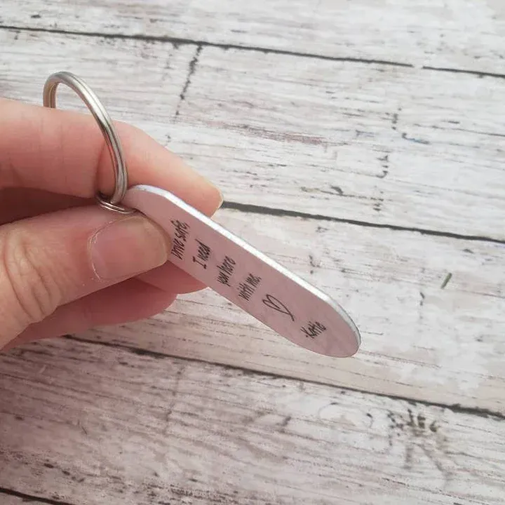 Personalisierter 1 Name & Datum & 2 Fotos Halskette & Foto & Name Schlüsselanhänger Geschenkpackung Geschenkset mit Karte für Frau Freundin