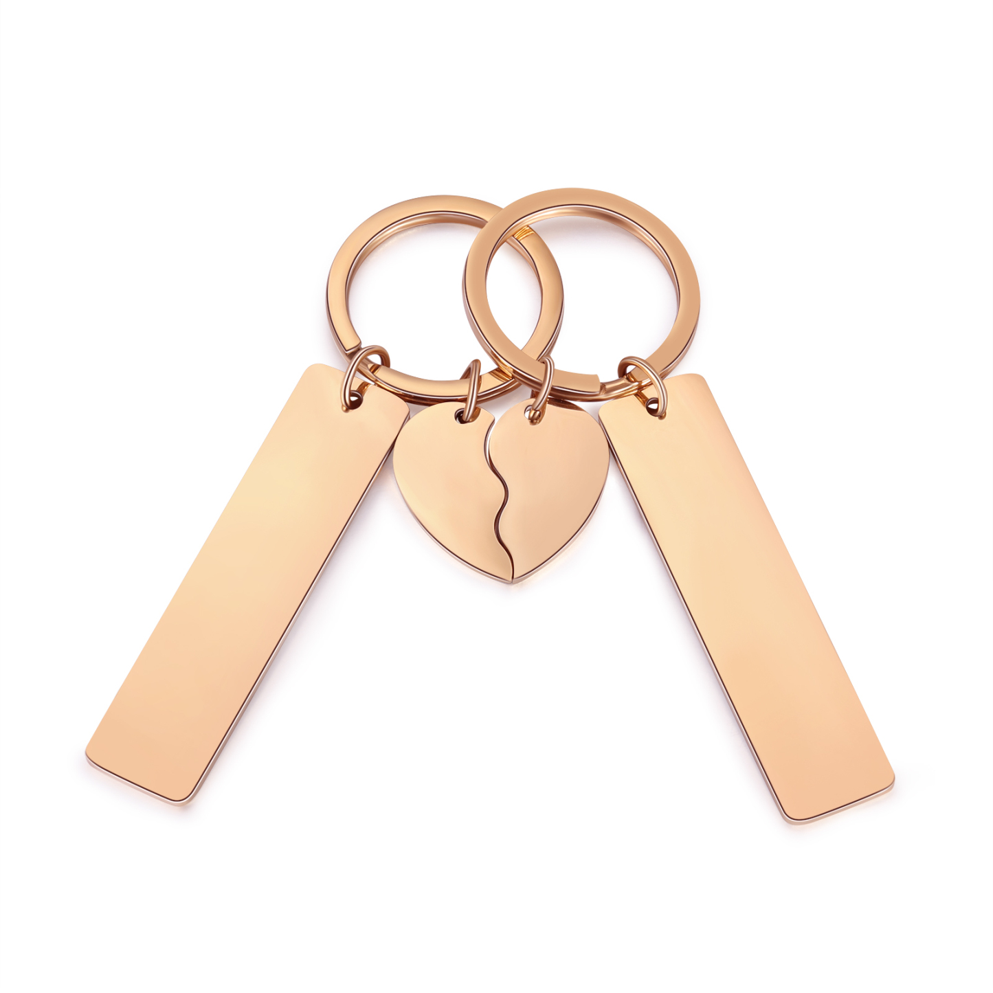 Dies ist ein Paar Schlüsselanhänger für Verliebte