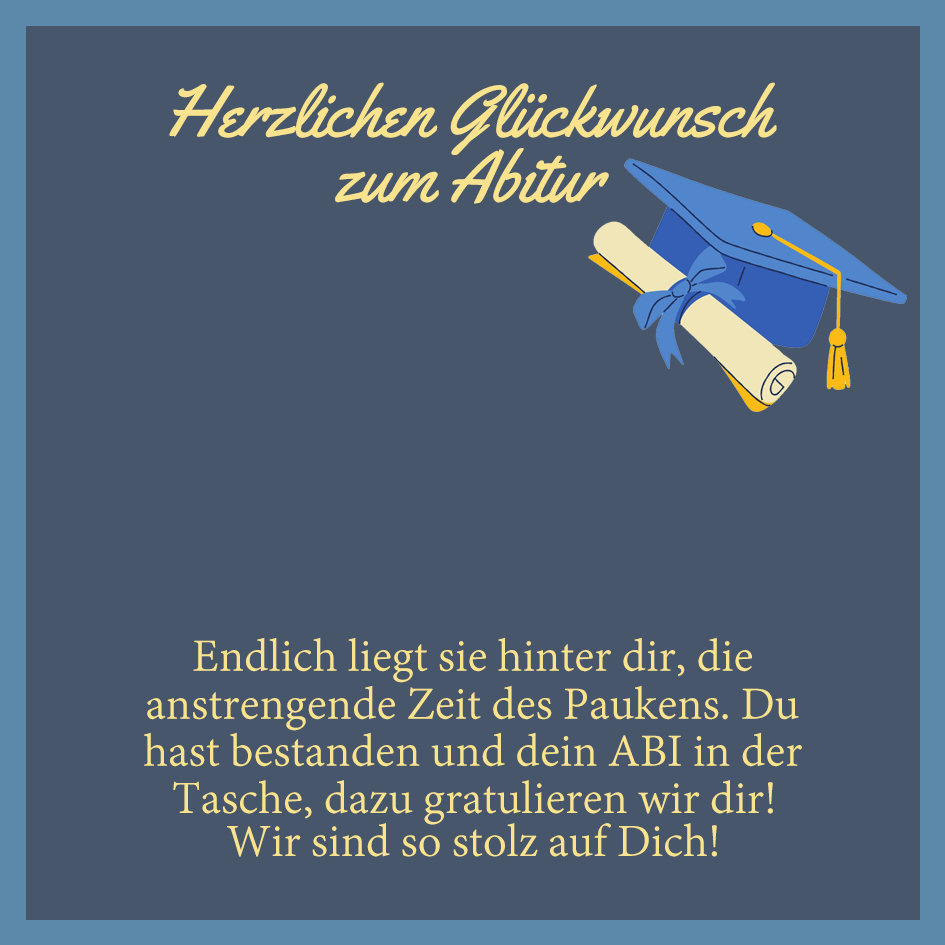 925 Sterling Silber Herz Halskette-Herzlichen Glückwunsch zum Abitur Wir sind so stolz auf Dich-Geschenk mit Nachrichtenkarte