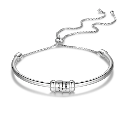 Personalisierte 1-6 Namen gebundenes Namensarmband