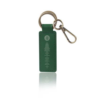 Personalisierter Spotify Code PU Leder Schlüsselanhänger
