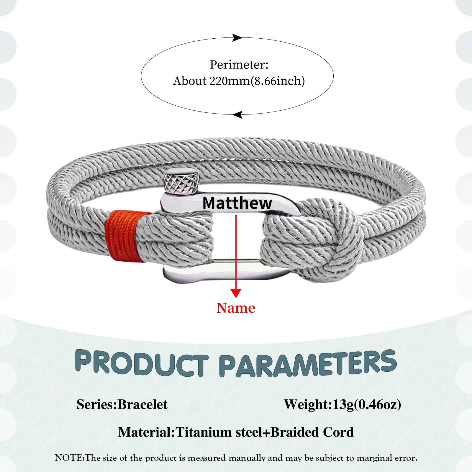 Herren Personalisierter 1 Name Edelstahl Hufeisenschnalle Handseil Armband-An meinen Sohn Glaube an dich selbst-Geschenk mit Nachrichtenkarte