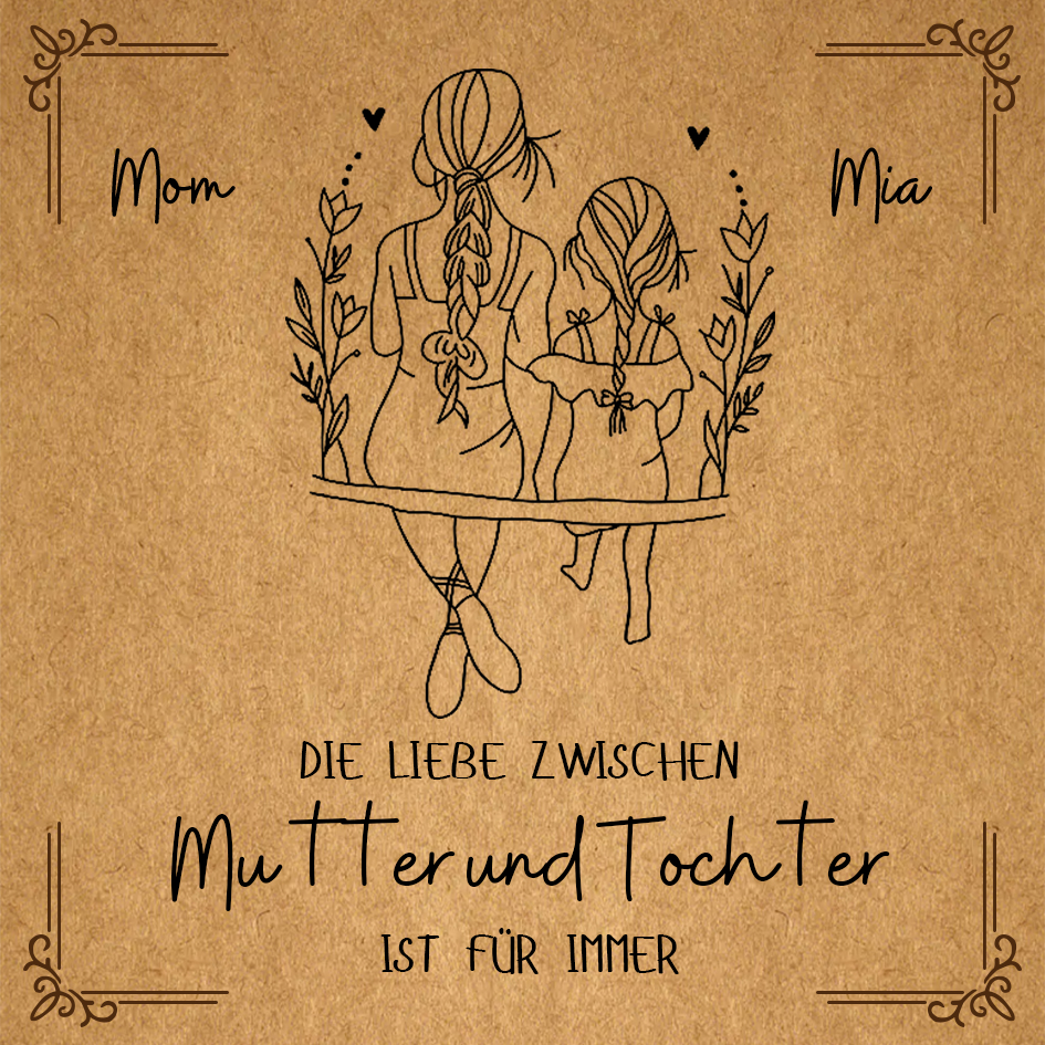 Personalisiertes Geburtsstein Armband mit Doppelherz als liebevolles Geschenkset mit Karte