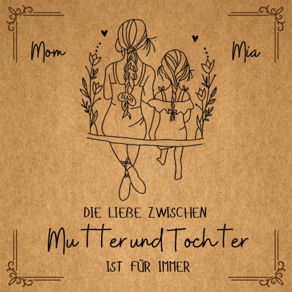 Personalisiertes Geburtsstein Armband mit Doppelherz als liebevolles Geschenkset mit Karte