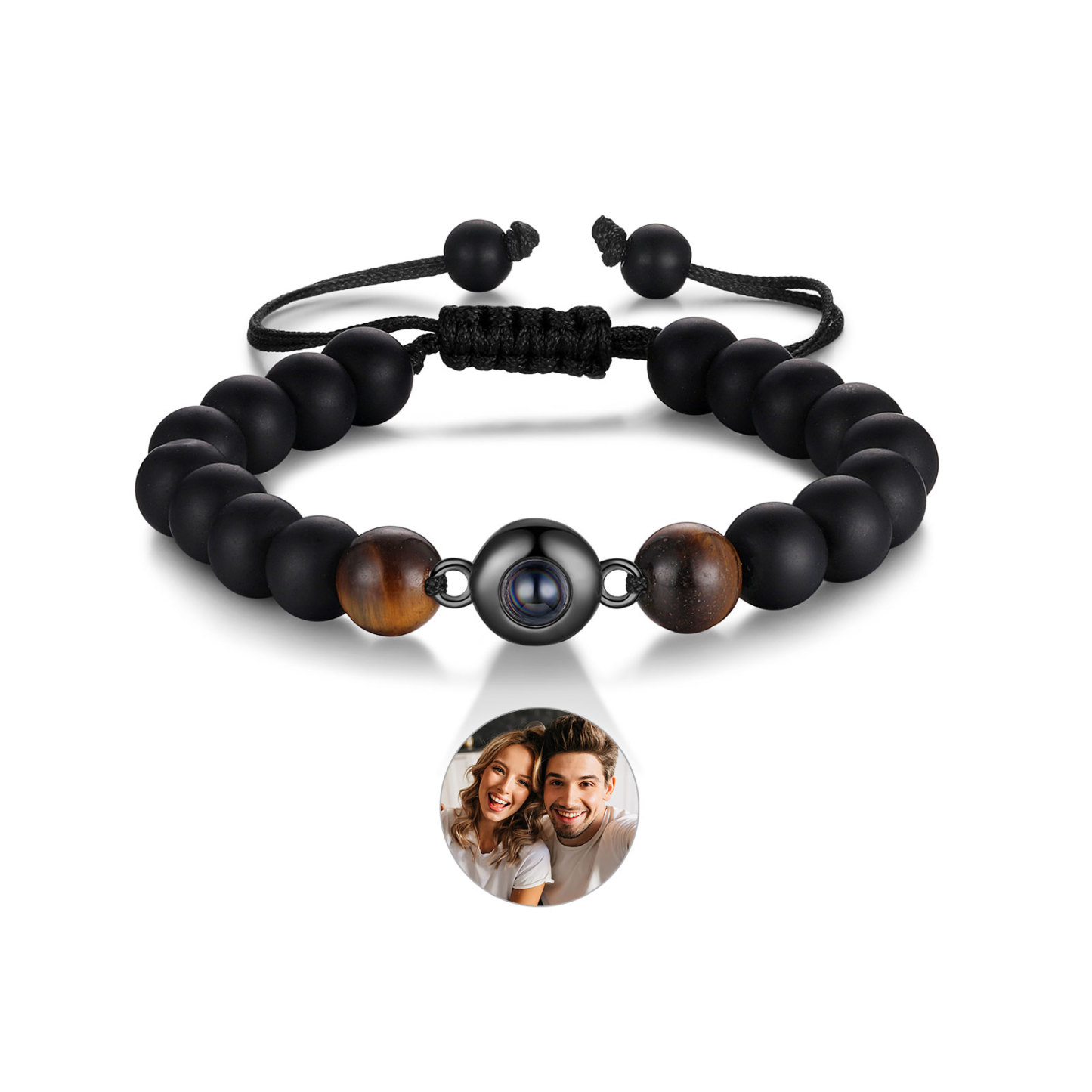 Personalisiertes Foto Rund Projektion Armband